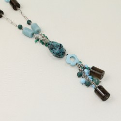 Chanel howlite necklace