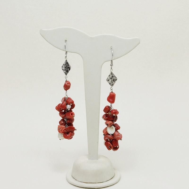 Coral Earrings