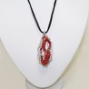 Brooch pendente corallo