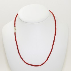 coral tube necklace