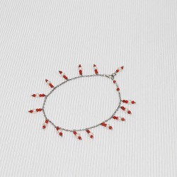 cavigliera con corallo