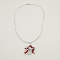 Coral branch pendant