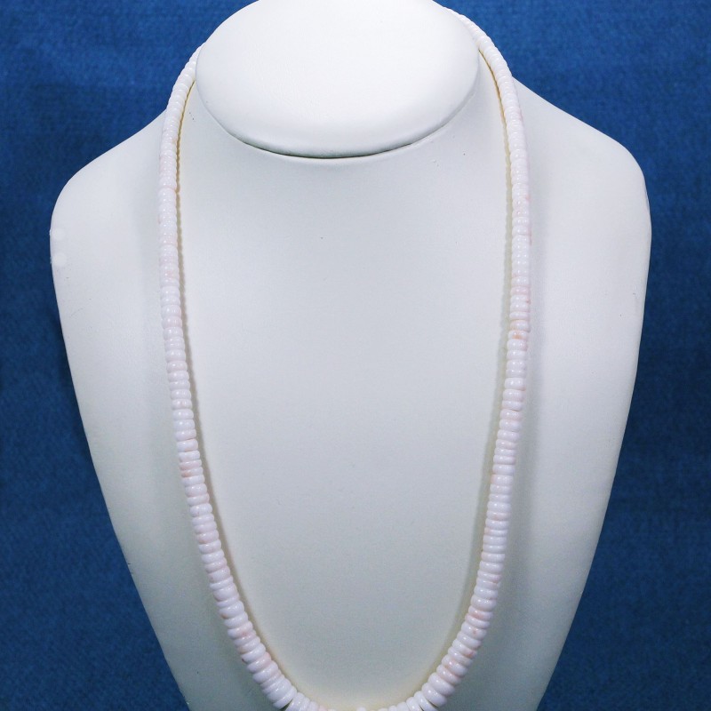 White-rose coral necklace