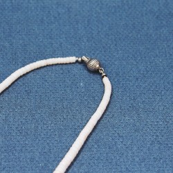 White-rose coral necklace