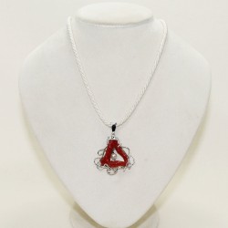 pendant with coral