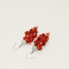 orecchini scaglie corallo